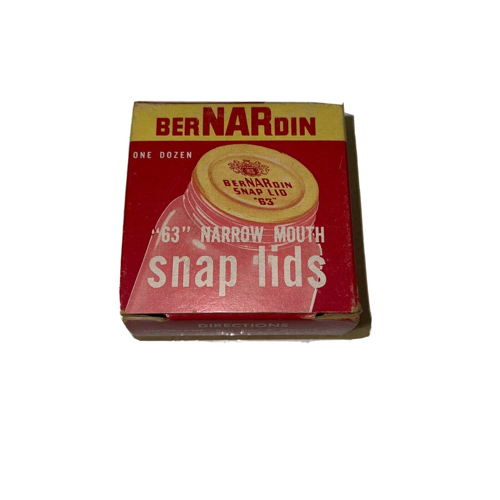 VINTAGE BERNARDIN STANDARD MASON SNAP LIDS EVANSVILLE INDIANA